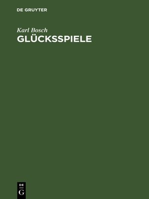 cover image of Glücksspiele